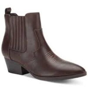 Women’s Sun + Stone Brown Grangerr Western Booties Size 11 US!